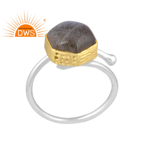 Best Quality Fine Sterling Silver Natural <b>Labradorite</b> Gemstone Stackable <b>Ring</b> Custom Jewelry For Women Gift For Her - Product Image 1