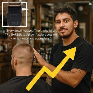 Rasoir électrique professionnel à moteur RPM pour hommes, double lame pour crâne chauve et barbe, lavable et adapté à un usage domestique ou en salon de coiffure - Product Image 4