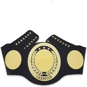 Cinturón de cuero genuino suave de 4mm de grosor pesado personalizado para torneo de lucha libre campeón Premio trofeo duradero artes marciales desgaste - Product Image 1