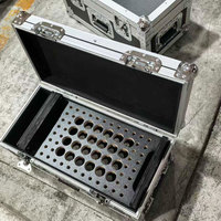 X-BASON ODM/OEM Flight Case Personnalisé pour 24 Microphones, avec Panneau Ignifuge, Coton EVA, Antichoc, Protection Robuste Certifiée IP65