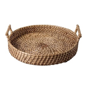 Meilleure vente de panier en rotin fait à la main en bambou en métal panier décoratif utilisé à l'intérieur et à l'extérieur à bas prix. - Product Image 1