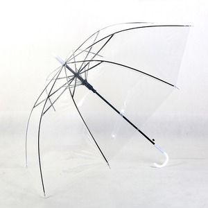 UM11 Wholesale Customized Logo <strong>Clear</strong> Umbrellas Kids Parasol Colorful Transparent Umbrella with Printing - Product Image 3