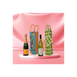 Bolsa de mano para vino de 6 botellas, bolsa de transporte para botella de yute de alta calidad, bolsa de regalo para botella de vino de yute - Product Image 1