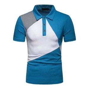2025 coton grande taille hommes décontracté pour polos conception personnalisée couleur unie respirant maillot été bloc couleur hommes Polo - Product Image 1