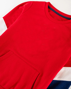 Hot Selling <b>Red</b> Cotton Fleece Kangaroo Pocket <b>Sweatshirt</b> For <b>Men</b> Casual Wholesale Top Quality <b>Men's</b> <b>Sweatshirts</b> - Product Image 2