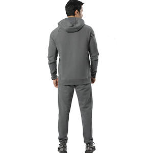 OEM personnalisé 100% coton polaire fermeture éclair ensemble de pantalons de survêtement hommes hiver extérieur survêtement imprimé ensemble de jogging - Product Image 5