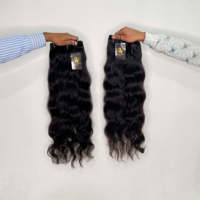 Extensions de cheveux humains indiens Remy non traités en gros, cuticules naturelles alignées, fournisseurs d'extensions de cheveux humains indiens de temple