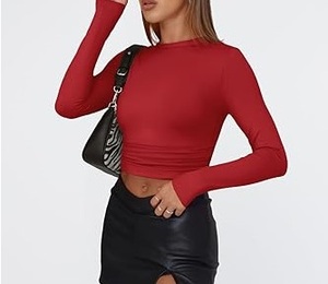 เสื้อยืดคอกลมแขนยาวผู้ชาย คุณภาพสูง ผ้าฝ้าย 100% ระบายอากาศได้ดี เป็นมิตรกับสิ่งแวดล้อม แห้งเร็ว เหมาะสำหรับใส่ลำลองในฤดูใบไม้ผลิ - Product Image 4