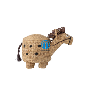 Meilleures ventes Jacinthe d'eau Âne Paniers de rangement pour pépinière Jacinthe d'eau naturelle Paniers à hors Paniers pour enfants - Product Image 4