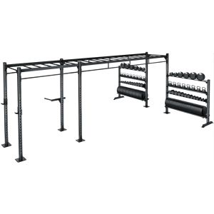 Sistema de Gimnasio en Casa: Estructura y Soporte Independientes para Sentadillas y Presses con Barra, Equipo de Entrenamiento de Fuerza para Estudios de Fitness en Casa - Product Image 1