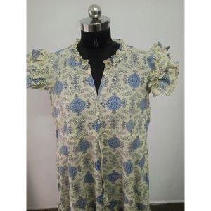 ชุดเดรสชิ้นเดียวพิมพ์ลายทำมือสไตล์ลำลองหรูหราสำหรับสาวออฟฟิศยาวถึงเข่า XS XL - Product Image 4