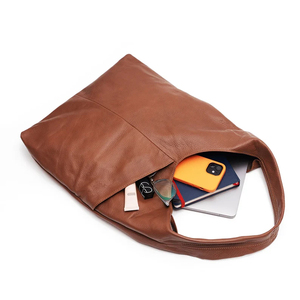 Designer élégant en cuir véritable sacs fourre-tout femmes grande taille Ins Style sacs à bandoulière pas cher Logo personnalisé nouveaux produits approvisionnement en vrac - Product Image 5