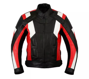 Ropa deportiva de montar a medida para hombres Chaquetas de cuero de carreras de motos de alta calidad Chaquetas de montar impermeables - Product Image 1