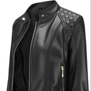 Latest Design Premium <b>Women</b> <b>Leather</b> <b>Jacket</b> <b>Women</b> <b>Bomber</b> <b>Jacket</b> <b>Women's</b> <b>Jacket</b> OEM 2025 Slim Fit - Product Image 3