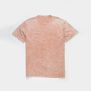 Camiseta de lavado ácido de etiqueta privada Camiseta de calle de gran tamaño de algodón pesado - Product Image 1