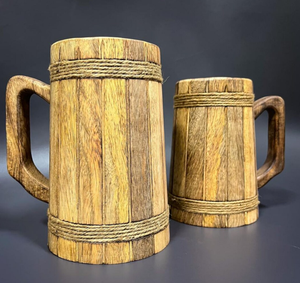 Wood Bound Tankards Viking Drinking <b>Mugs</b>, Anniversary Gift, Husband Gifts, Couples Gift, Christmas Gifts - Product Image 1