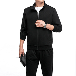 Two Piece Jacket Pant <b>Set</b> With Custom <b>Embroidery</b> Logo Wholesale Cotton Hoodies Jogging Full-zip Up Tracksuit for Men <b>Set</b> - Product Image 4