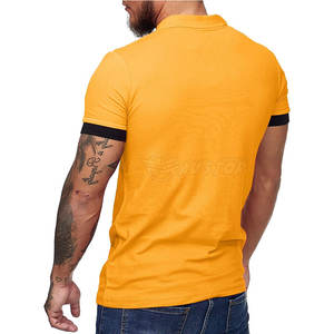 El último diseño de camisetas polo Causal Wear Camisetas Polo de color personalizado con logotipo personalizado - Product Image 6