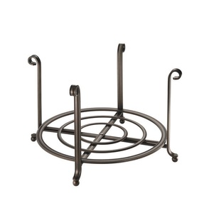 Elegante soporte de placa de caballete de metal con líneas minimalistas adecuado para sostener platos de servicio y artículos de decoración para el hogar - Product Image 4