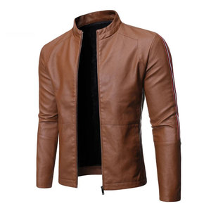 Chaqueta Bomber de Cuero Genuino Personalizada para Hombre, con Cuello Alto de Lona Recubierta, Ecológica y Anti-UV para Hombre y Mujer - Product Image 6