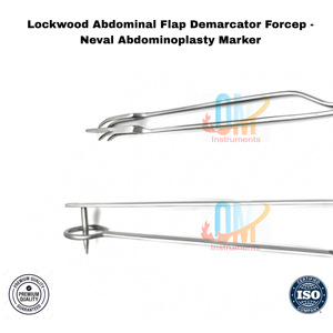 คีมทำเครื่องหมายช่องท้องแบบ Lockwood สำหรับการผ่าตัดศัลยกรรมตกแต่งหน้าท้อง ขนาด 28/32 ซม. ผลิตจากสแตนเลสเกรดทางการแพทย์ ได้รับการรับรองมาตรฐาน CE - Product Image 2