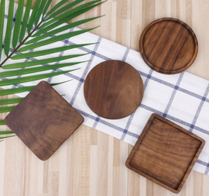 Very Nice Quality Wooden <b>Coasters</b> Classic Logo Pattern for Office Barware Accessories Juice Beer <b>Wine</b> Coffee Tea Board Placer - Product Image 4