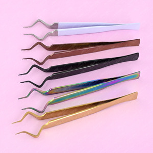 Nouvelle pince à épiler d'isolation Extensions de cils Pince à épiler Isolation des cils et faux outil classique pointe ultra fine nécessite une pression minimale - Product Image 6