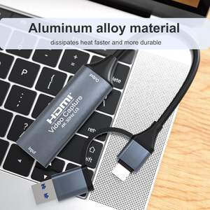 Carte de capture vidéo SYONG 4K 1080P60HZ HDM vers USB avec adaptateur Type-C pour les diffusions en direct, les jeux en <span class=keywords><strong>streaming</strong></span> - Product Image 4