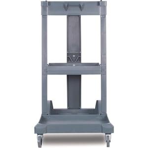 Boardwalk 19 pulgadas X 45 Pulgadas X 39 Pulgadas Carrito de Limpieza con 4 Estantes y 1 Contenedor, Carritos de Limpieza de Plástico Gris - Product Image 5