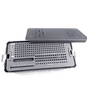 Boîte vide en aluminium pour instruments chirurgicaux orthopédiques vétérinaires pour vis corticales de 4 à 5 mm - Product Image 2