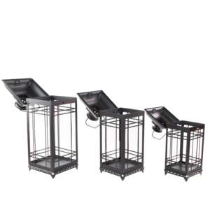 Top caliente Aurora Glow Metal Candelabros y linternas de moda 2025 Decoración de Navidad con Celestial Glow Candle Jar nuevo - Product Image 5