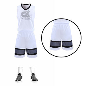 Ensemble d'uniformes de basket-ball réversible à sublimation intégrale avec logo personnalisé, respirant, 100% polyester, saison d'hiver, maillot d'équipe 3D pour hommes - Product Image 2