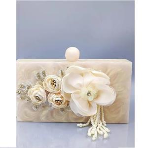 Femmes luxe résine sac à main cadre pochette résine messager soirée sac à main perle à la mode mariée mariage pochette pour dames - Product Image 3