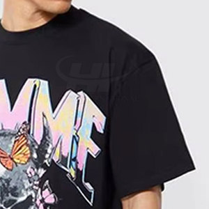 Meilleur prix, faible MOQ, t-shirts oversize 100% coton pour hommes, streetwear, manches courtes, respirants, séchage rapide - Product Image 5