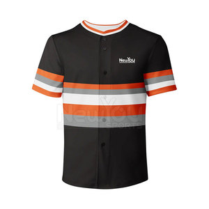 Nueva Llegada Ropa Deportiva Nombre Personalizado Impreso Tela 100% Poliéster Mejor Precio Camiseta de Béisbol - Product Image 1
