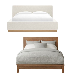 Juego de Cama de Madera Maciza Natural Ecológica, Cama de Madera Súper Cómoda, Tamaño King, Muebles de Dormitorio de Indonesia - Product Image 4