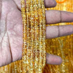 Cuentas Redondas Lisas de Citrino Natural de 6 mm a 8 mm, Piedra Preciosa Amarilla Dorada de Alta Calidad, Más de 50 Años de Experiencia en la Fabricación de Joyas - Product Image 5