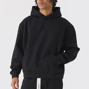 Conjunto de dos piezas de chándal informal de forro polar para hombre, corte holgado 2026 / Conjunto de chándal de forro polar grueso para hombre, sudadera con capucha y pantalones cálidos - Product Image 2