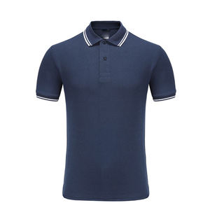 Vente en gros d'usine Chemise polo respirante personnalisée à double col T-shirt polo de haute qualité à manches courtes pour hommes - Product Image 3