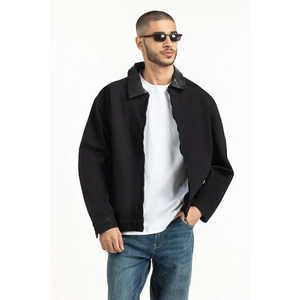 Chaqueta Casual Vintage Reversible de Lona para Otoño, Talla XS, Impermeable, con Cremallera, Bordada, Teñida Lisa, MN-JKT-WS25-048, Corte Regular - Product Image 5