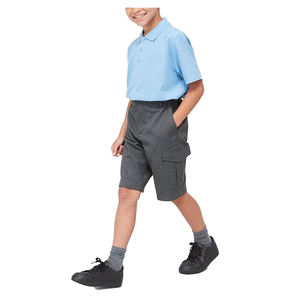 Uniforme Escolar para Niños de Primaria, Camisa de Manga Corta y Pantalones, Diseño Personalizado, Ajuste Cómodo, Transpirable, Poliéster/Algodón - Product Image 4