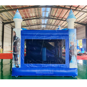 Oferta Especial: Castillo Inflable Comercial Azul Princesa con Tobogán, Material PVC, para Fiestas Infantiles y Alquiler - Product Image 2