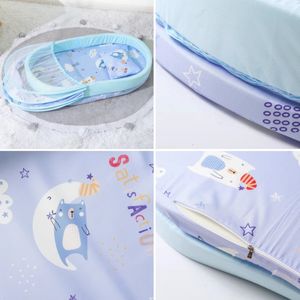 2025 nueva cama de viaje plegable portátil para bebé cuna cómoda tumbona de algodón para bebé con mosquitera - Product Image 3