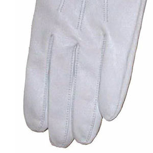 Master Mason Blue Lodge Guantes-All White Cotton Square & Compass Mason Blue Lodge Guantes Logotipo personalizado Precio barato para la venta - Product Image 3