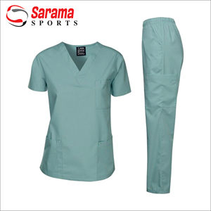 Uniforme médico elástico para mujer, chaqueta con cremallera, venta al por mayor - Product Image 3