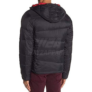 แจ็กเก็ตขนเป็ดสำหรับผู้ชายเสื้อแจ็กเก็ตฤดูหนาวทรงบางพอดีตัวเรียบๆดีไซน์ใหม่สีเรียบๆงาน OEM ตามสั่ง - Product Image 6