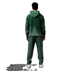 Logo personnalisé pour hommes Survêtements de ville surdimensionnés Ensemble sweat à capuche zippé pour hommes Survêtement Joggers Survêtement vierge - Product Image 5