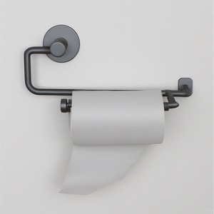 Soporte de papel higiénico de latón hecho a mano montado en la pared con acabado antiguo trabajo artesanal que ofrece acento decorativo - Product Image 1