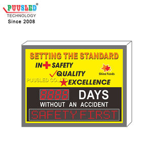 Kapalı/açık <span class=keywords><strong>LED</strong></span> haneli çetele ekran fabrika-fabrika kullanımı için <span class=keywords><strong>Led</strong></span> güvenlik gün reklam ekranı - Product Image 4