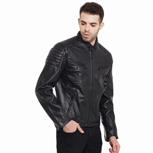 Vestes en cuir pour hommes de qualité la plus populaire pour moto Veste en cuir de moto de qualité supérieure avec prix de gros - Product Image 5